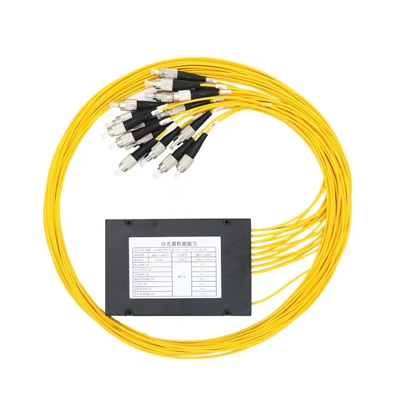 Разветвитель PLC 1*16 5 шт. ABS коробка SC FC UPC APC 1mtr 2 0 мм 3 желтого цвета фоторазъем 1x16 FTTH