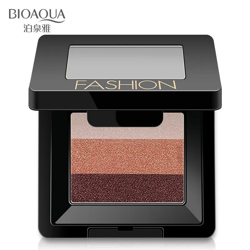 

BIOAQUA Charm Tricolor Natural Eye Shadow Beautiful Color Attractive Charm not easy to remove makeup not halo dye Make-up 6 Type