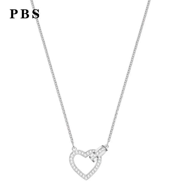 

PBS Original Copy High Quality 1:1 Heart-shaped Necklace Plated With Platinum Logo Free Wholesale Manufacturers