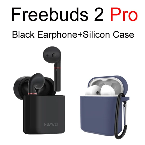 Huawei Freebuds 2 Pro Huawei Bluetooth Headset CM-H2 Wireless earphone Hi-Fi Waterproof IP54 Tap control Wireless Charge - Цвет: 2 Pro Black add case