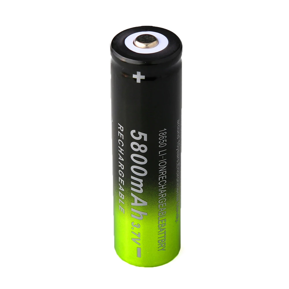 

18650 Rechargeable Battery 3.7V Li-ion 5800mAh Battery for LED Flashlight Torch