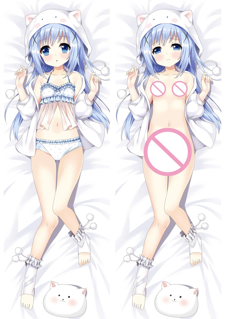 2019 июнь обновление аниме это заказ кролика? Чехол для подушки Kafuu Chino Hugging Body Dakimakura