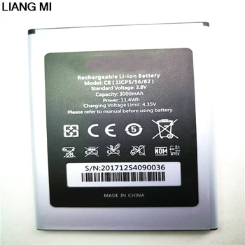 

Mobile phone battery OUKITEL C8 battery 3000mAh Long standby time High capacit OUKITEL with phone stander for gift