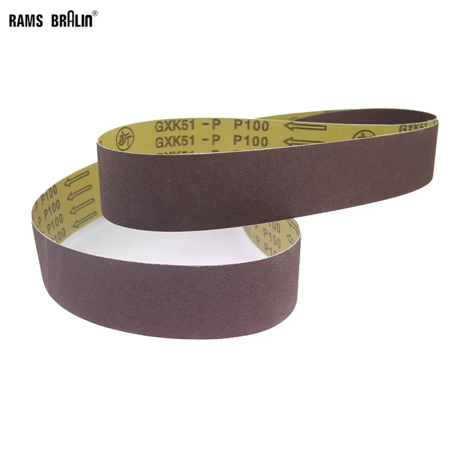 1 Piece 610-2000mm Sanding Belt Aluminum Oxide A Belt Grinder Accessory for Wood Metal Grinding and Polishing