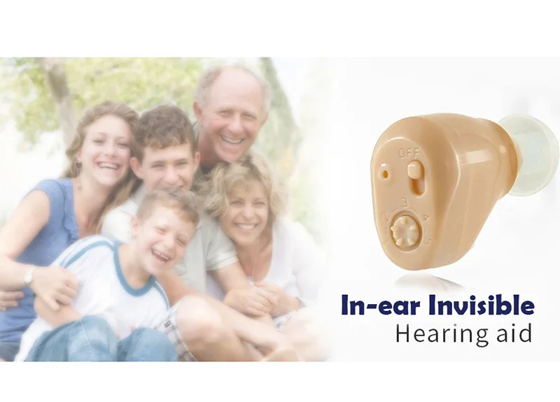 Невидимый слуховой аппарат Регулируемый цифровой перезаряжаемые слуховые аппараты усилитель звука для пожилых глухих уход за ушами