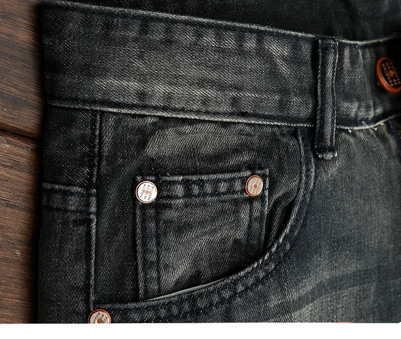 ACRMRAC для мужчин джинсы для женщин тонкий отверстие ностальгические вышивка лоскутное прямые джинсы большой размеры мужчин 163