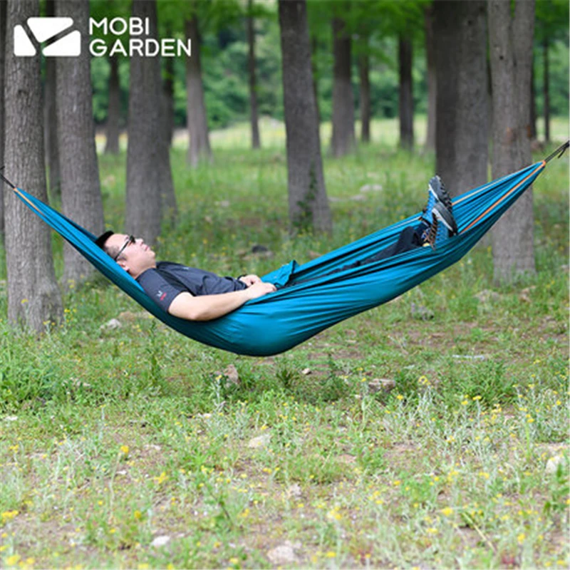 MOBI GARDEM Открытый Кемпинг Сверхлегкий один человек гамак сад качели Портативный