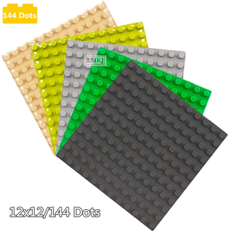 

12*12 Dots Large Particle Base Plates Plastic Bricks Baseplates Legoingly Duploed Dimensions Building Blocks Construction Toys