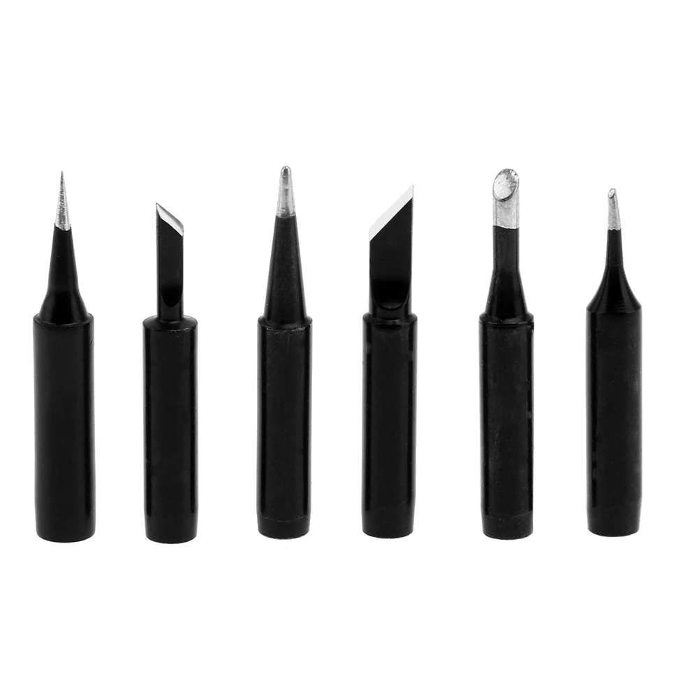 6pcs/set Lead Free Solder Iron Tip 900M T Iron Tips for Hakko Iron Tip