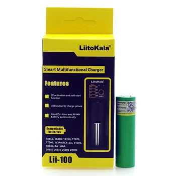 

Liitokala lii-100 1.2V 3.2V 3.7V 26650 16340 Smart Charger+1PCS new VTC6 3000mAh 18650 For Sony E-cigarette Battery