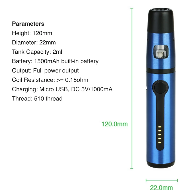 Оригинальный стартовый набор KangerTech K PIN Mini 1500 мАч 2 мл с головкой спирали SSOCC 0 5 Ом