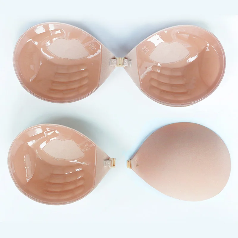 

Silicone Bra Invisible Push Up Sexy Strapless Lip Print Bra Stealth Adhesive Backless Breast Enhancer For Women