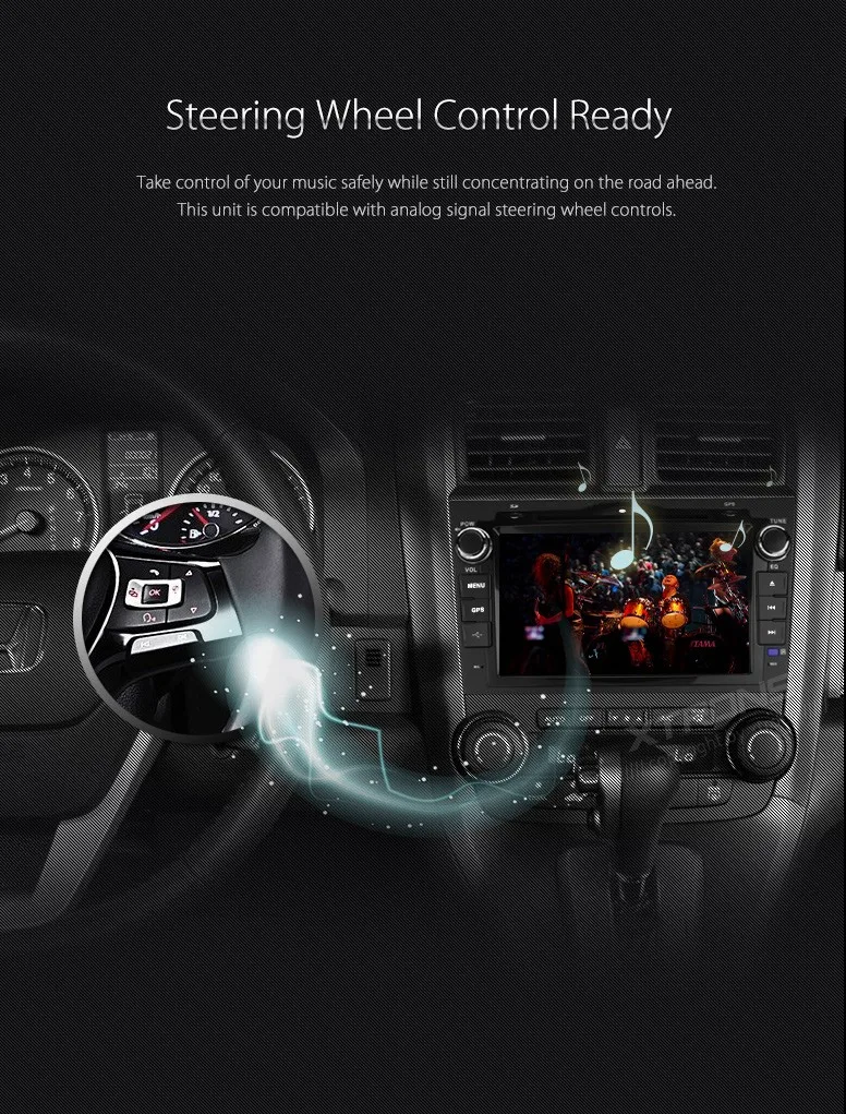 Best 8" HD Digital Touch Screen 2 din Car Stereo Radio DVD Player GPS Steering Wheel For Honda CRV 2007 2008 2009 2010 2011 6