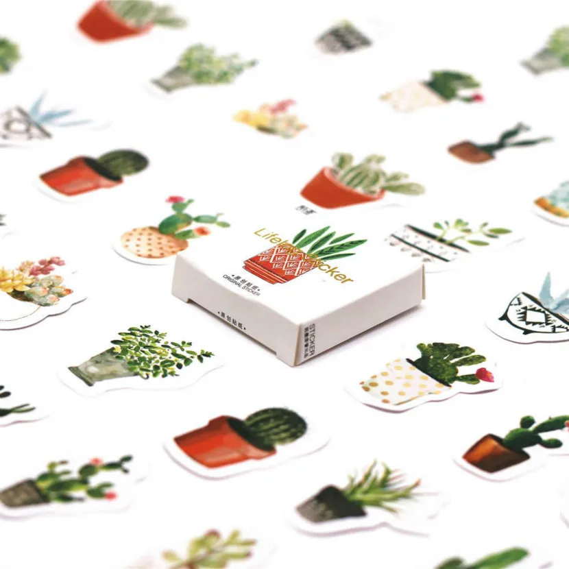 

1pcs kawaii memo pad stationery cute Cactus pattern school office decor planner note paper Supplies posted it sticky notes
