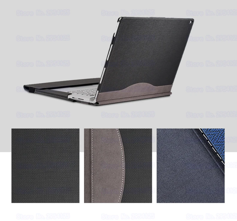 

Multi-use design PU Leather Case Cover for Microsoft Surface Book 2 15 inch Tablets Laptop protective sleeve detachable