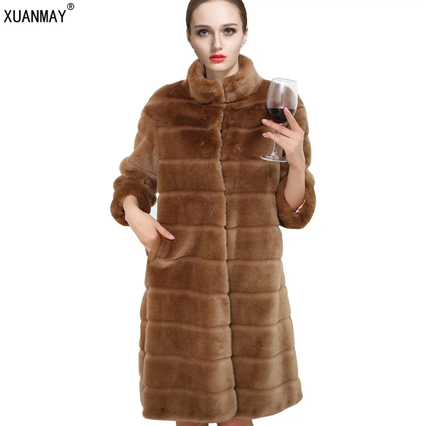 High quality winter new Women fake fur coat In the long section long