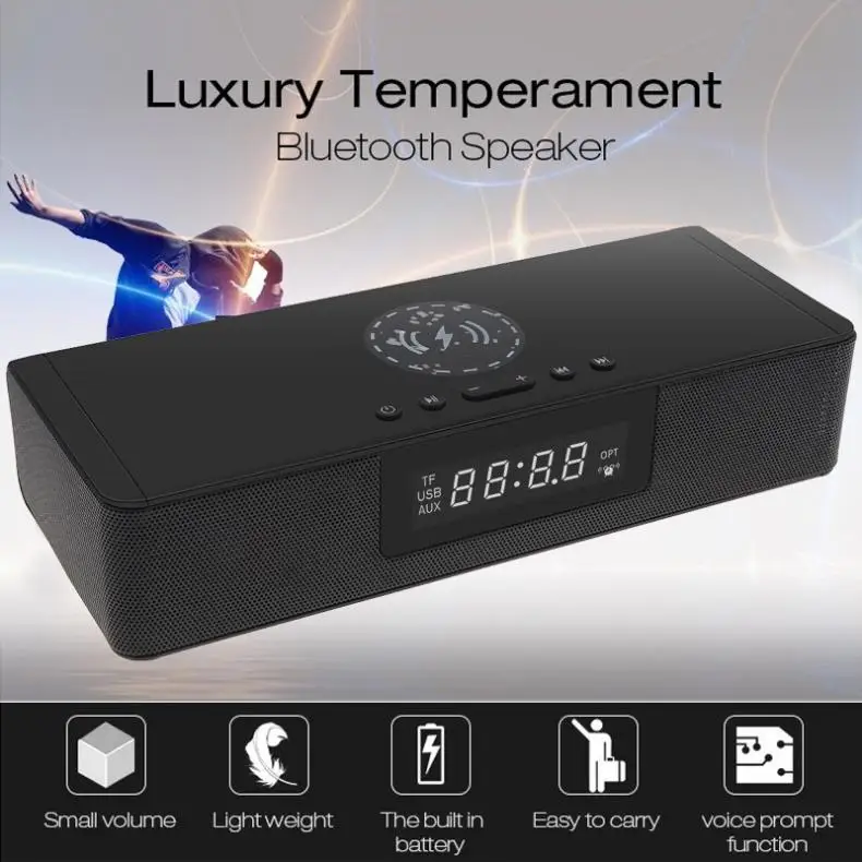 BS 39A Многофункциональный микрофон Bluetooth Саундбар динамик с беспроводной зарядкой