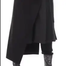 Новые модные корейские мужские парикмахерские свободные штаны семь точек брюки ложные два кружева костюм с юбкой