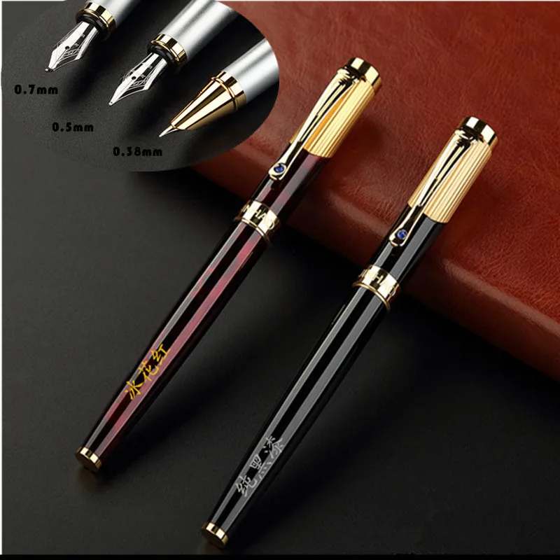 Jinhao 9009 высокое качество Металлические авторучки Iraurita 0 5 мм черные золотые