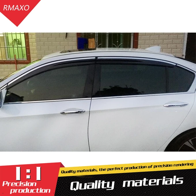 

For Honda accord Plastic Window Visor Vent Shades Sun Rain Deflector Guard For accord Auto Accessories 4PCS/SET 2013-2016
