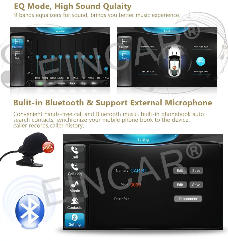 Flash Deal Android 5.1 Octa Core 6.2" Double 2 DIN Car Radio Stereo DVD GPS Touch HD 3G CAM 12