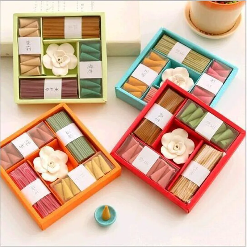 

Promotion!Gift box Incense Set,Rose Scent Incense,Bathroom interior bedroom toilet incense Tibetan insence Mixed Fragrance