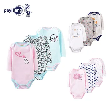 

Clearance 3pcs Baby rompers 100% Cotton Infant Body Short Sleeve Clothing baby Jumpsuit Cartoon Printed Baby Boy Girl clothes