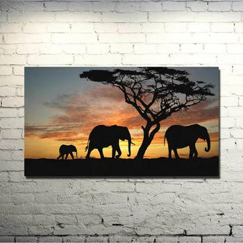 

Wild Animals Elephant Art Silk Poster Print 13x24 20x36 inch Nature Picture for Kids Living Room Wall Decor 011