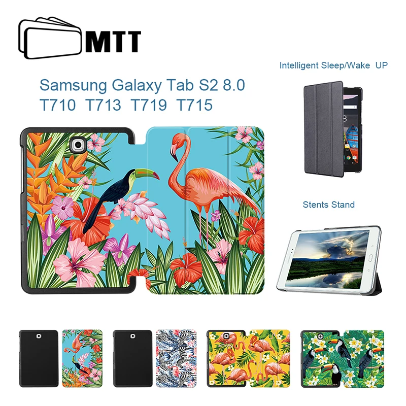 

Flamingo Tablet Case For Samsung Galaxy Tab S2 8.0 T713 T715 T719 PU Leather Protective shell Cover For Galaxy Tab S2 8.0 Case