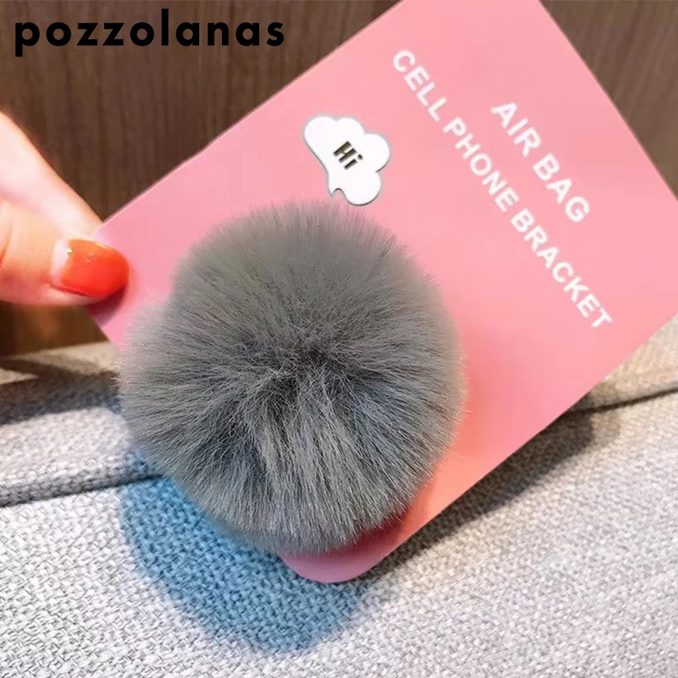 Pozzolanas Univeral Lazy Mobile Phone Holder Accessory cute Plush Colorful Adjustable Cellphone Tablet Desktop Holder Stand