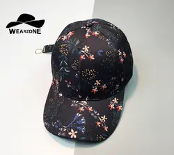 WEARZONE 2017 Мужская бейсболка Snapback с цветочным принтом, универсальные хип-хоп шляпы, качественная хлопковая кепка s Bone для женщин