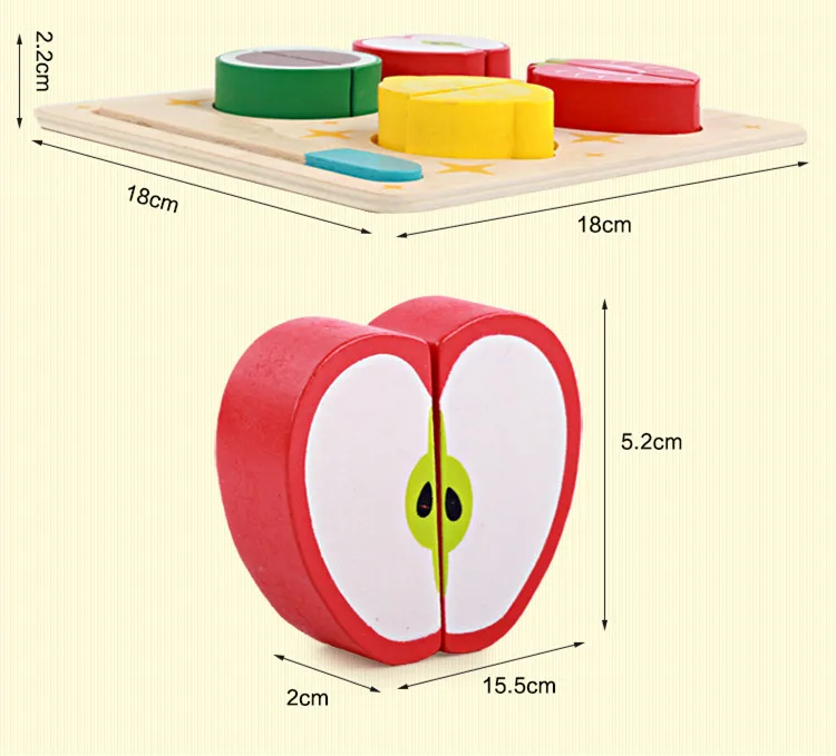 Имитация фруктов/овощей/Десерт набор Детские деревянные игрушки еда кухонные игрушки детские развивающие игрушки для детей ролевые игры подарок