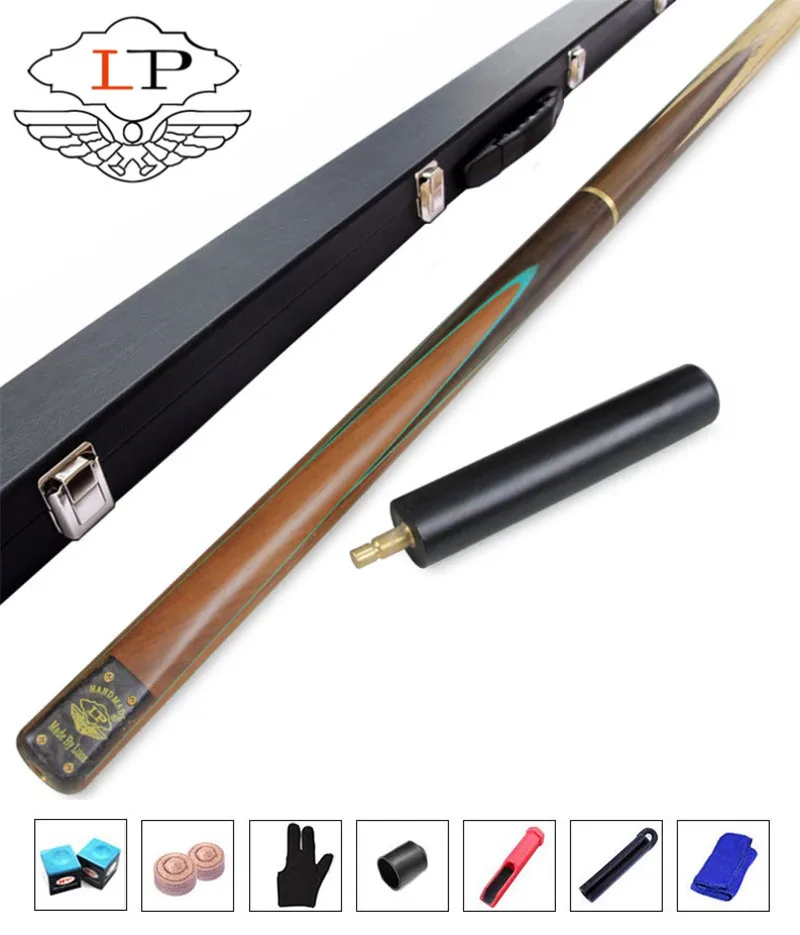 LP Snooker cue, модель Heifang, длина кия 145 см, Cue Tip 9,8 мм, пепельница, ручная работа 3/4 Бильярдные кии чехол, набор Китай