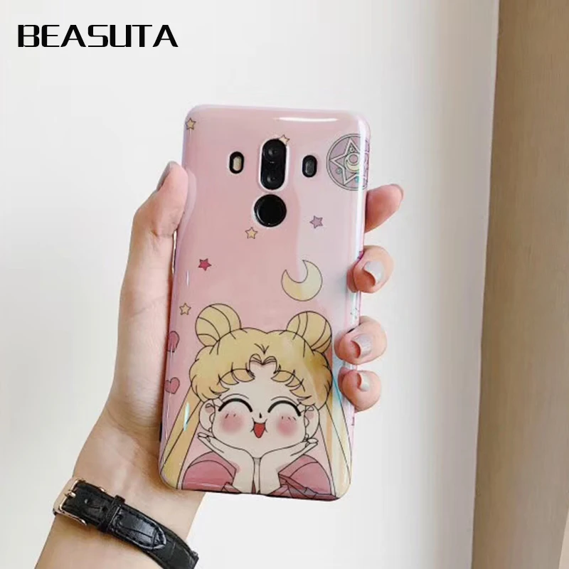 

Japan Cartoon New Instagram popular anime Sailor Moon Soft case for Huawei mate20 10 nova3 P20 case for Samsung s8 s9 s7 note8 9