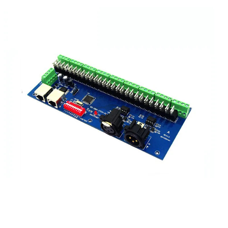 

1X high quality easy 27CH dmx512 decoder 9 group 3 channel RGB DMX512 controller free shipping