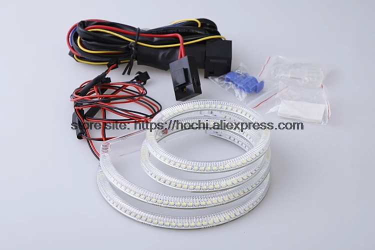 HochiTech SMD белый светодиодный глаза ангела 2000LM 12 В halo Кольцо Комплект Дневной