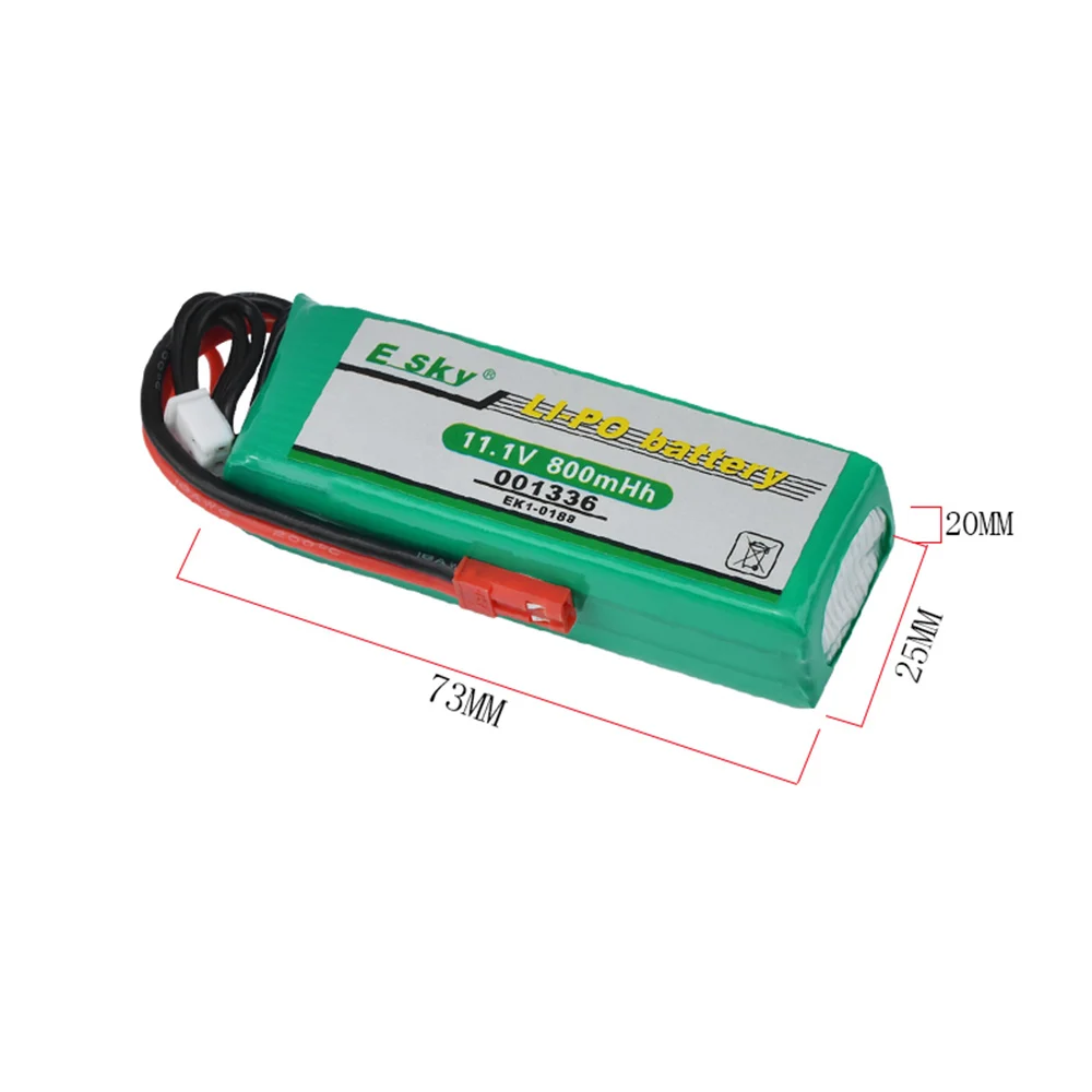 1 2 шт 11,1 V 800mAh Li-Po батарея Esky EK1-0188 001336 Big LAMA E020/E515A вертолет