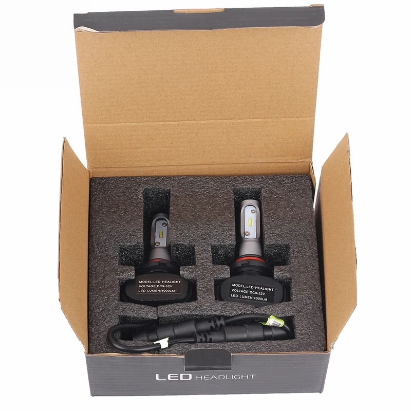 CSP H8 H11 H4 H7 H1 H3 Car Headlight Bulbs 2Pcs For Auto S1 N1 H27 HB3 HB4 Led Automotive 12V 50W 8000LM 6000K