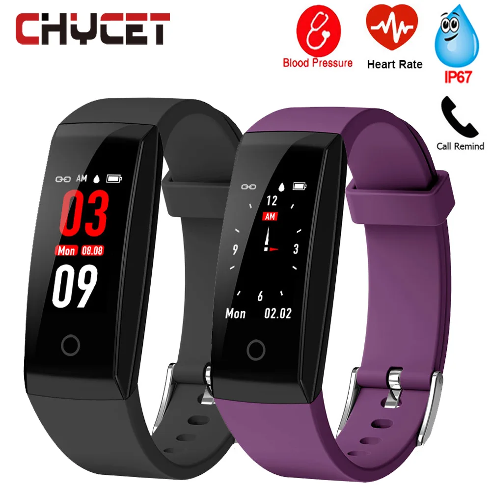 

Smart Bracelet Blood Pressure Measurement Heart Rate Monitor Fitness Tracker IP67 Waterproof Men Women Smart Wristband Watch