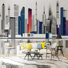 Professional custom 3D wallpaper mural modern urban architecture series - high-grade waterproof material Professional custom 3D wallpaper mural modern urban architecture series - high-grade waterproof material