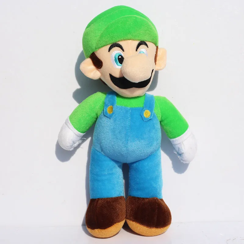 10''25cm Super Mario Bros Луиджи Плюшевые игрушки Super Mario стенд Mario Брат мягкие игрушки мягкие куклы для детей Высокое качество