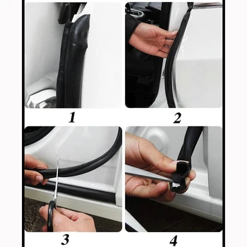 

Black Replacement Set Pack Auto Car Window Edge Rubber Seals Weatherstrip Seal Strips Replaces