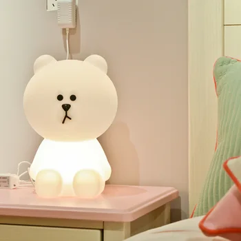 

Bear LED Night Light H30CM Dimmable Table Lamp Lovely Cartoon Animal Gift for Kids Children Baby Room Bedroom