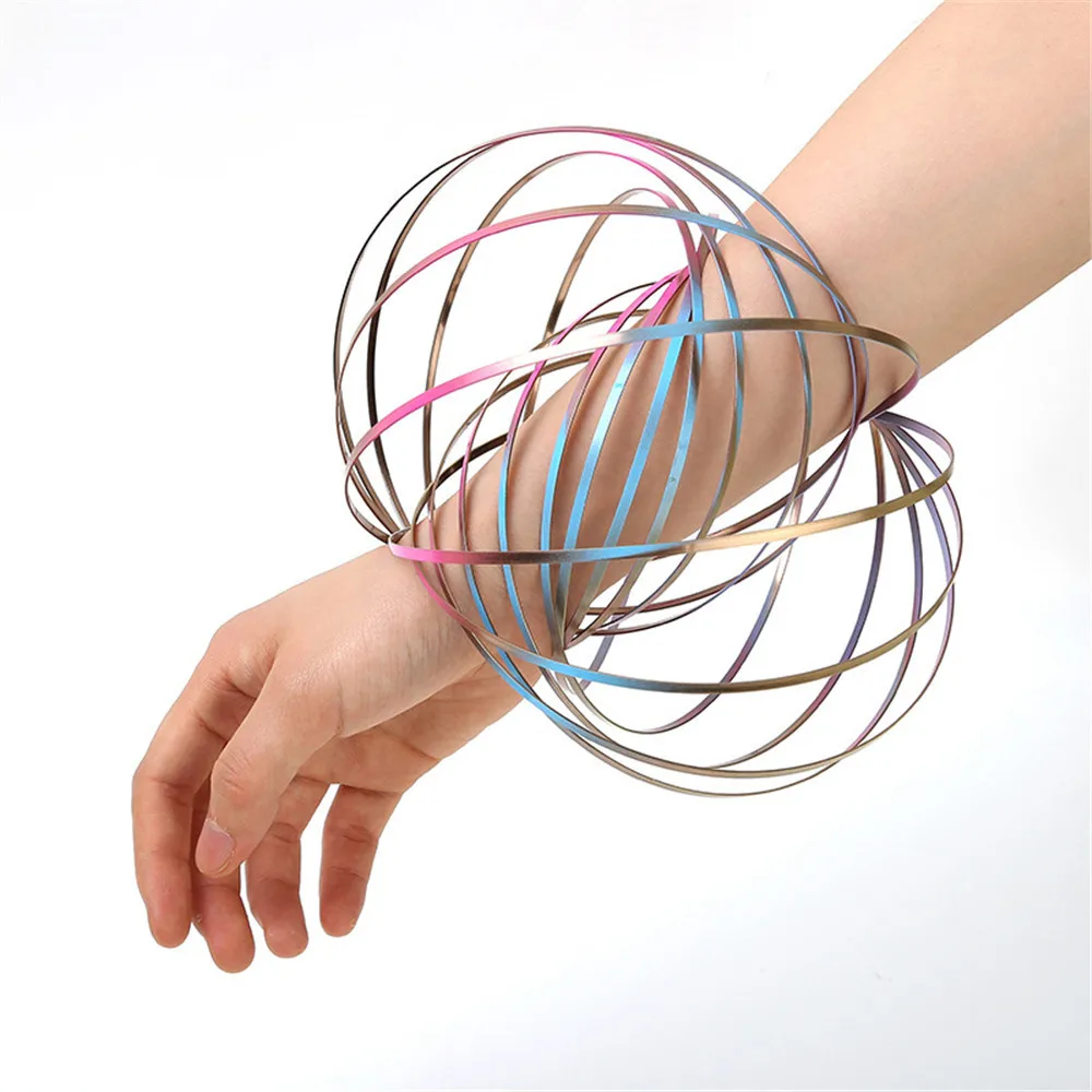 

mochi squishy Magic Rings Amazing Flow magic light Kinetic Spring Bracelet Sensory Intelligent Toy Fidget toys for children 2018