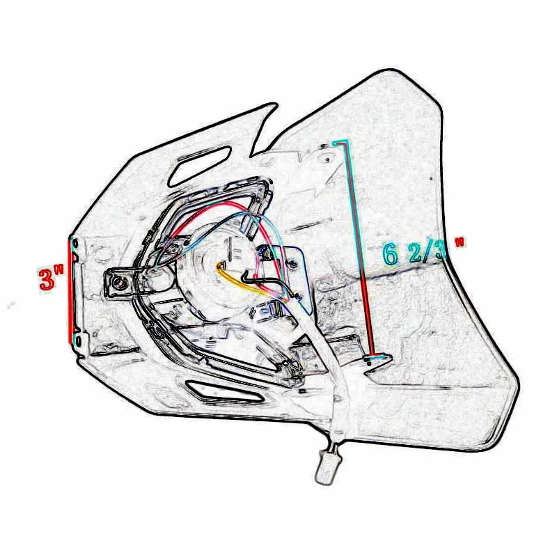 Фара мотоциклетная для внедорожников Yamaha WR450F WR250F YZ YZF TW TTR DR RM KAWASAKI KLX 250 450 HONDA