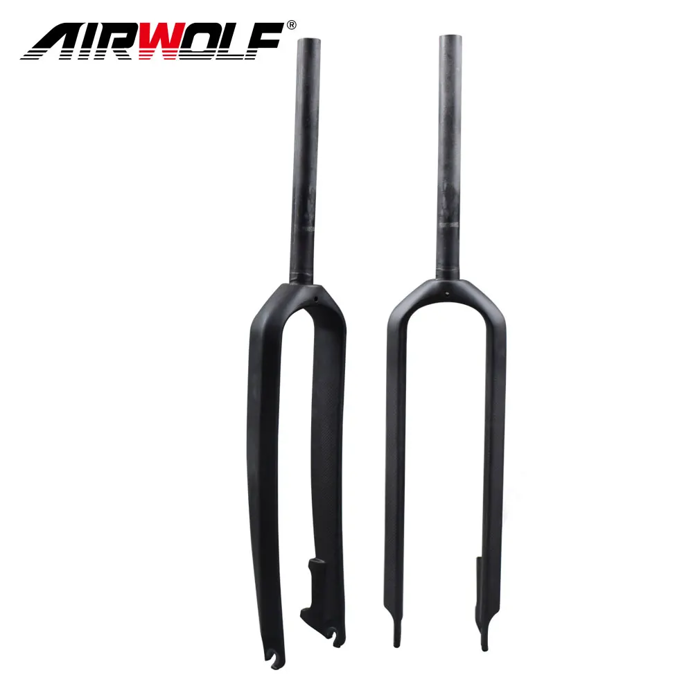 

2018 New 26/27.5/29er MTB carbon fork bicicletas mountain bike straight pipe Axle size 100*10.5 rigid carbon bike fork