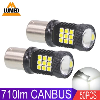 

50x BA15S 1156 P21W LED 710lm T20 W21/5W P21/5w 7443 W21W 7440 Bay15d 24 3030 SMD Car LED Auto DRL Stop Reverse Light