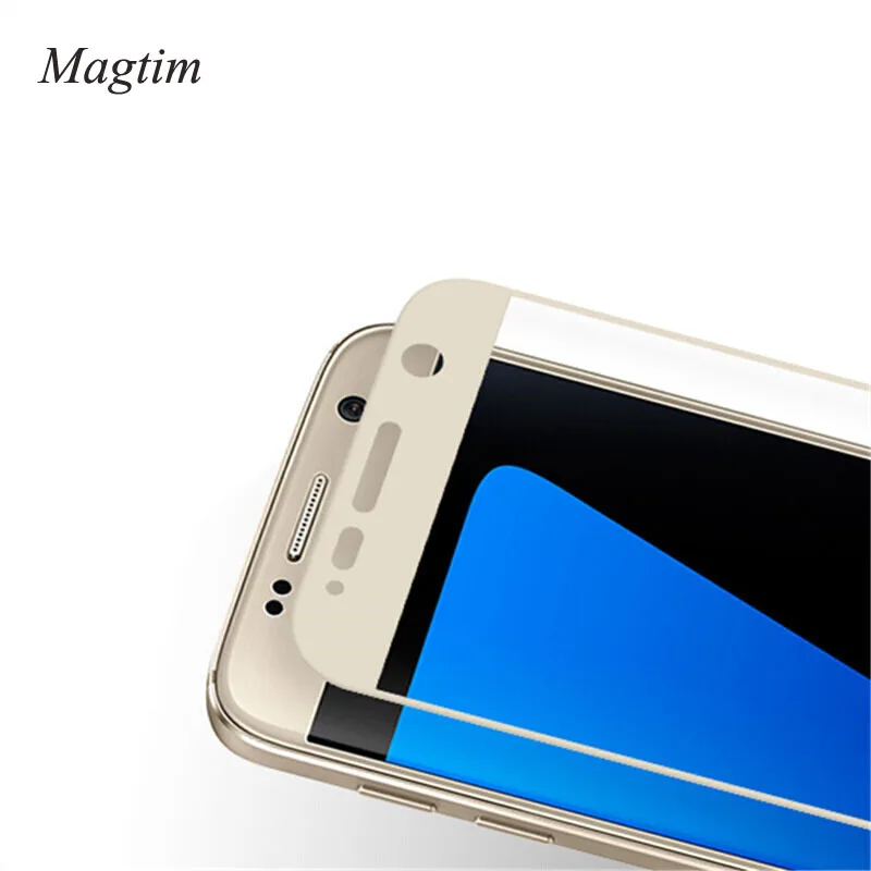 Magtim полное покрытие закаленное стекло для Samsung S6 S7 J2 J5 J7 Prime 2016 2017 Защитная пленка A3