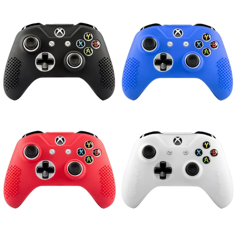 

Anti-Slip Silicone Cover Case 2 Joystick Caps For Xbox One S Slim / X Controller