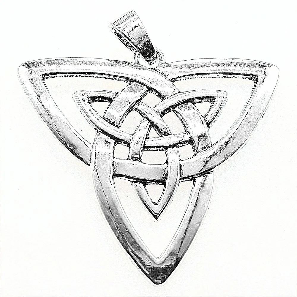 1pcs Charm Triquetra Symbol Big Double Triquetra Amulet Pendant For
